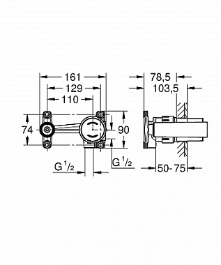 Внутренняя часть смесителя GROHE 23429000