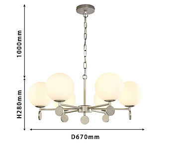 Люстра подвесная Favourite Absolute 2929-6P 240Вт 6 лампочек E14