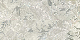 Декор Global Tile Silvia GT45VG серый 25х50см 1,375кв.м.