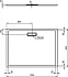 Душевой поддон IDEAL STANDARD ULTRAFLAT NEW T4483V3 90х120см