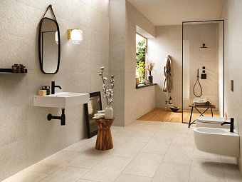 Неполированный керамогранит Atlas Concord Италия Lims A7HT Ivory 2PZ 150х75см 2,25кв.м.