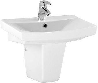 Раковина встраиваемая сверху CERSANIT CARINA S-UM-CAR55/1-w 55х40см