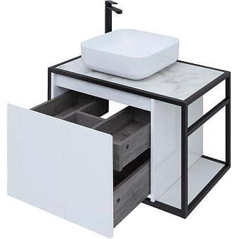 Тумба под раковину подвесная AQUANET Nova Lite Loft 261650 44х75х51,8см