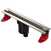 Щелевой душевой трап BERGES SUPER Slim 091078 500 53х12,5см вертикальный сток