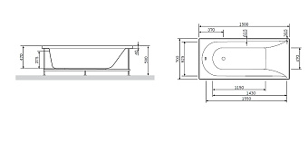 Каркас под ванную AM-PM spirit W72A-150-070W-R2 150см