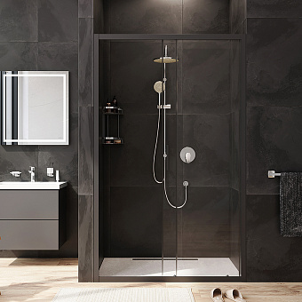 Душевая дверь AM-PM Gem W90G-120-1-195BT 195х120см стекло прозрачное