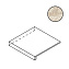Плитка для ступеней Atlas Concord Италия Boost Mix A84C Ivory Scalino Angolare 33х33см 0,109кв.м. матовая
