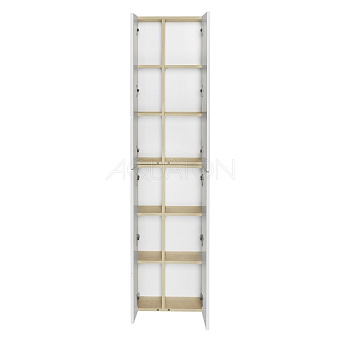 Пенал подвесной Акватон Мишель 1A243903MIX40 23х43х86,4см белый/дуб эндгрейн