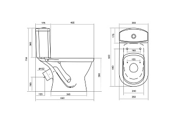 Унитаз напольный Santek Алькор 1WH302196 ободковый без микролифта