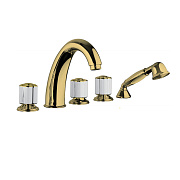 Смеситель для ванны Bongio Fleur Blanc 11531OR0D золото