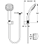 Душевой комплект IDEAL STANDARD IDEALRAIN CUBE B0019AA chrome