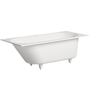 Ванна каменная SALINI ORNELLA 102422M S-Stone матовая 180х80см встраиваемая