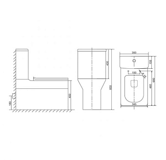 Унитаз напольный SOLE VOG УТ000038332 безободковый с микролифтом