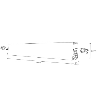 Светильник линейный Mantra HANOK 7555 38Вт 1200мм LED