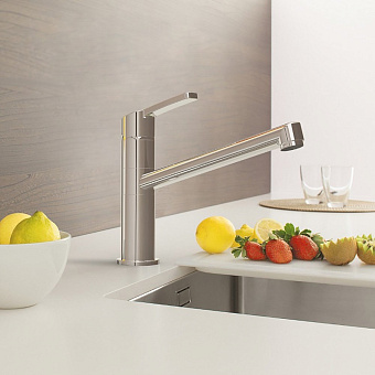 Смеситель для кухни Paini Miura MRCR573GMLMKM поворотный излив хром