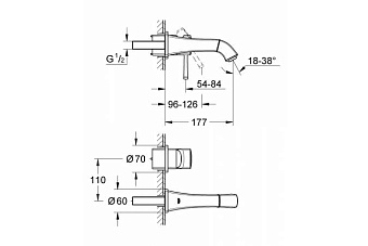 Смеситель для раковины GROHE Grandera 19929000 хром