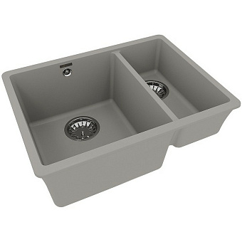 Мойка кухонная LEMARK SINARA 550.2-U 9910081 42х55см грей