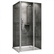 Угловое ограждение Abber Sonnenstrand AG04110S-S100 195х100см стекло прозрачное