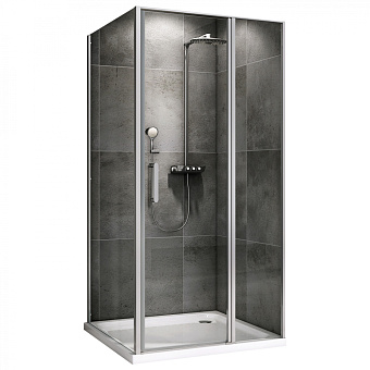 Угловое ограждение Abber Sonnenstrand AG04120S-S90 195х90см стекло прозрачное