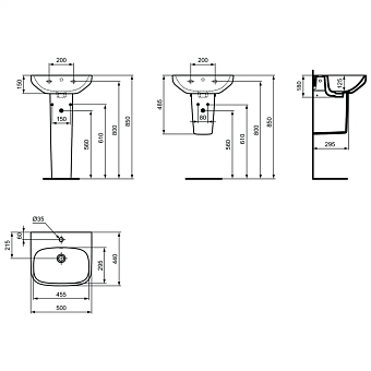 Пьедестал IDEAL STANDARD Ideal Standard i.life A T471201