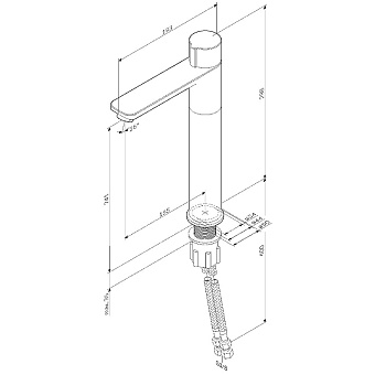 Смеситель для раковины AM-PM X-Joy F85A92522 чёрный