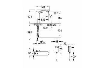 Смеситель для душа GROHE Eurostyle New 19507LS3 белый