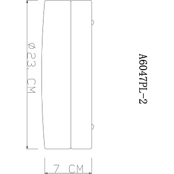 Светильник потолочный Arte Lamp AQUA-TABLET A6047PL-2AB 60Вт E27