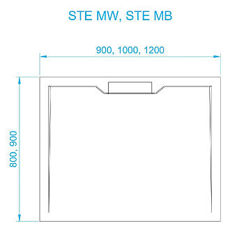 Душевой поддон RGW STE 52341099-15 MW 90х90см