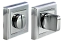 Фиксатор MORELLI SIMPLE MH-WC-S SC/CP матовый хром/хром
