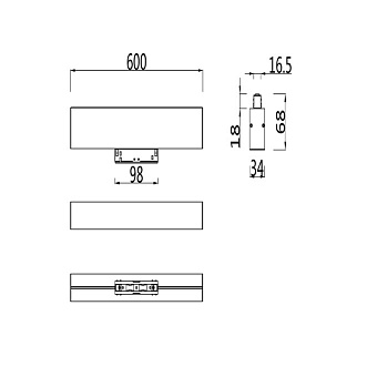 Магнитный трековый светильник Maytoni BASIS TR012-2-20W4K-B 19,6Вт LED чёрный