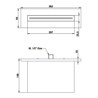 Излив Bongio 00890CRPR