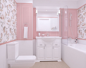 Настенная плитка KERAMA MARAZZI 14007R розовый панель обрезной 40х120см 1,44кв.м. матовая