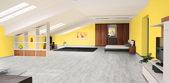 Пробковый пол CORKSTYLE WOOD-GLUE 915х305х6мм Castle Oak White Castle Oak White_GLUE 3,36кв.м