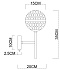 Светильник настенный Arte Lamp DELACRUA A7770AP-1PB 40Вт E14