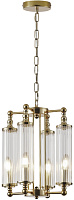 Люстра подвесная CRYSTAL LUX TOMAS TOMAS SP4 BRASS 240Вт 4 лампочек E14