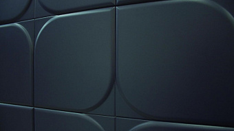 Настенная плитка WOW Essential 105111 Leaf Black Matt 12,5х12,5см 0,433кв.м. матовая