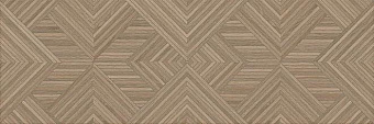 Настенная плитка KERAMA MARAZZI 14039R коричневый структура обрезной 40х120см 1,44кв.м. матовая