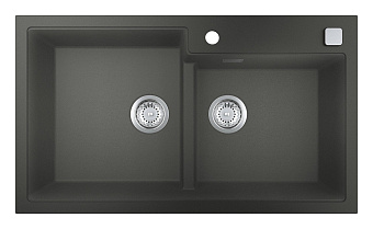 Мойка кухонная GROHE K500 31649AT0 86х50см серый