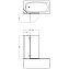 Экран для ванны IDEAL STANDARD Ideal Standard i.life T4887EO 100см