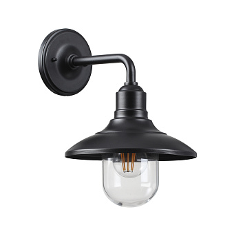 Светильник фасадный Odeon NATURE 4965/1W 60Вт IP44 E27 чёрный