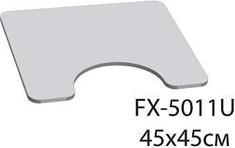 Коврик для ванной FIXSEN Dony FX-5011U 45х45см белый/синий