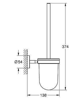 Ёршик GROHE BauCosmopolitan 40463001 хром