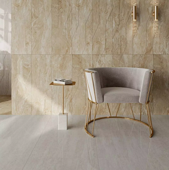 Бордюр KERAMA MARAZZI Эвора SPA051R бежевый светлый глянцевый обрезной 2,5х30см 0,007кв.м.