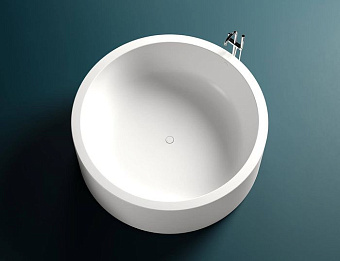 Ванна каменная SALINI ISOLA 101111GRF S-Sense глянцевая 200х200см отдельностоящая