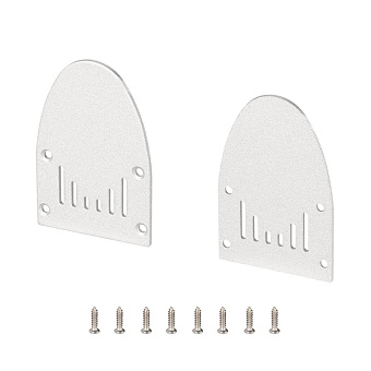 Заглушка для светодиодного профиля Arlight 036411 серебро