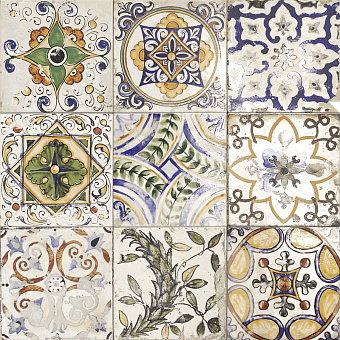 Декор MAINZU Maiolica PT03095 CENTRO mix 20х20см 1кв.м.