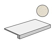 Плитка для ступеней Atlas Concord Италия Kone AALE White Scalino 75х33см 0,248кв.м. неполированная