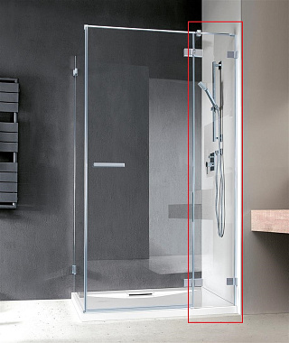 Правая стенка душевого угла RADAWAY Euphoria 383240-01R 200х34,3см стекло прозрачное