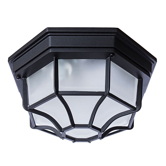 Светильник фасадный Arte Lamp PEGASUS A3100PL-1BK 60Вт IP44 E27 чёрный