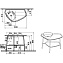 Столешница VITRA PLURAL 62571 Керамика 62х194см матовый белый